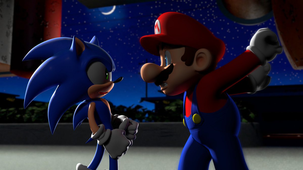 OfficialNoName9's tweet photo. YOU ARE A VIDEO GAME CHARACTER ! ! ! 

Model Credit:
Mario - @MarioHolo1, @ShineSpritee, @ujiidow 
Sonic - @dokatzo
#mario #sonic #nintendo #sega #toystory #blender3d https://t.co/JUZsv1imZC