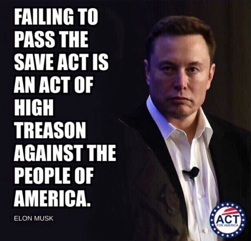 TrumpGirlLove's tweet photo. Our government is a disgrace. We all worked too hard to get Trump elected. And here we go again. If these RINOS won’t pass the Save American Act, we will lose our country. All the hard work we did to accomplish what Trump has done for the USA would be for nothing. For God’s sake, pass the act no matter what.
