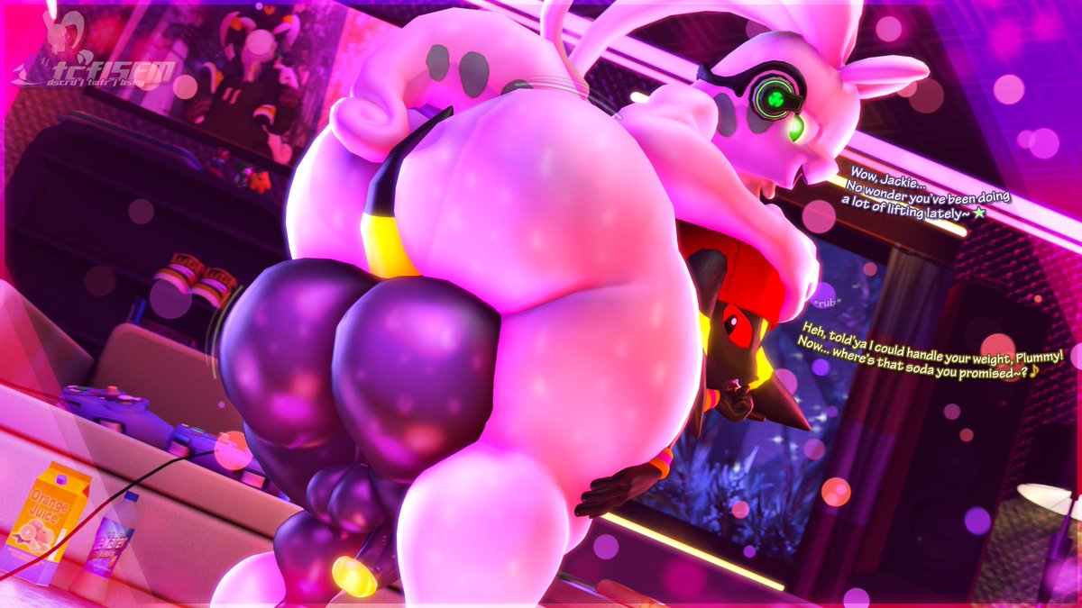 tcflSFM's tweet photo. Jack's been training to lift some of Plum's... rather heavy curves tonight~
A paid pic for @zanymann and a gift for my bestie @ImDaJasperBaby! https://t.co/oxVKjwVJN1