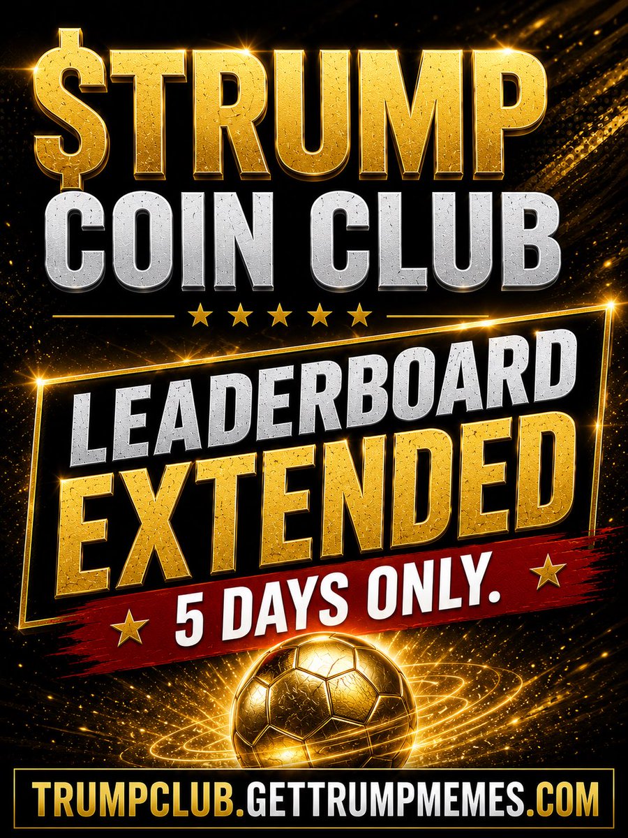 GetTrumpMemes's tweet photo. GOOD NEWS! EXTENDED! 5 DAYS ONLY ⚽️ https://t.co/sCTe4jQmMI