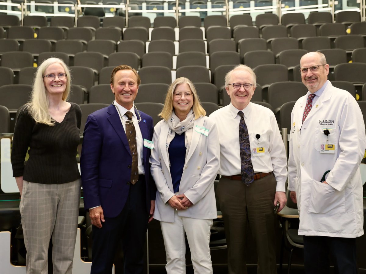 IntMedatIowa's tweet photo. Michael K. Schultz, PhD, delivered this year's O'Dorisio Memorial Lecture, honoring the enduring legacy of Tom and Sue O'Dorisio, MD. Schultz shared how their mentorship helped shape his pioneering work in neuroendocrine tumor therapy.

Read more: / https://t.co/V2OG3YHand