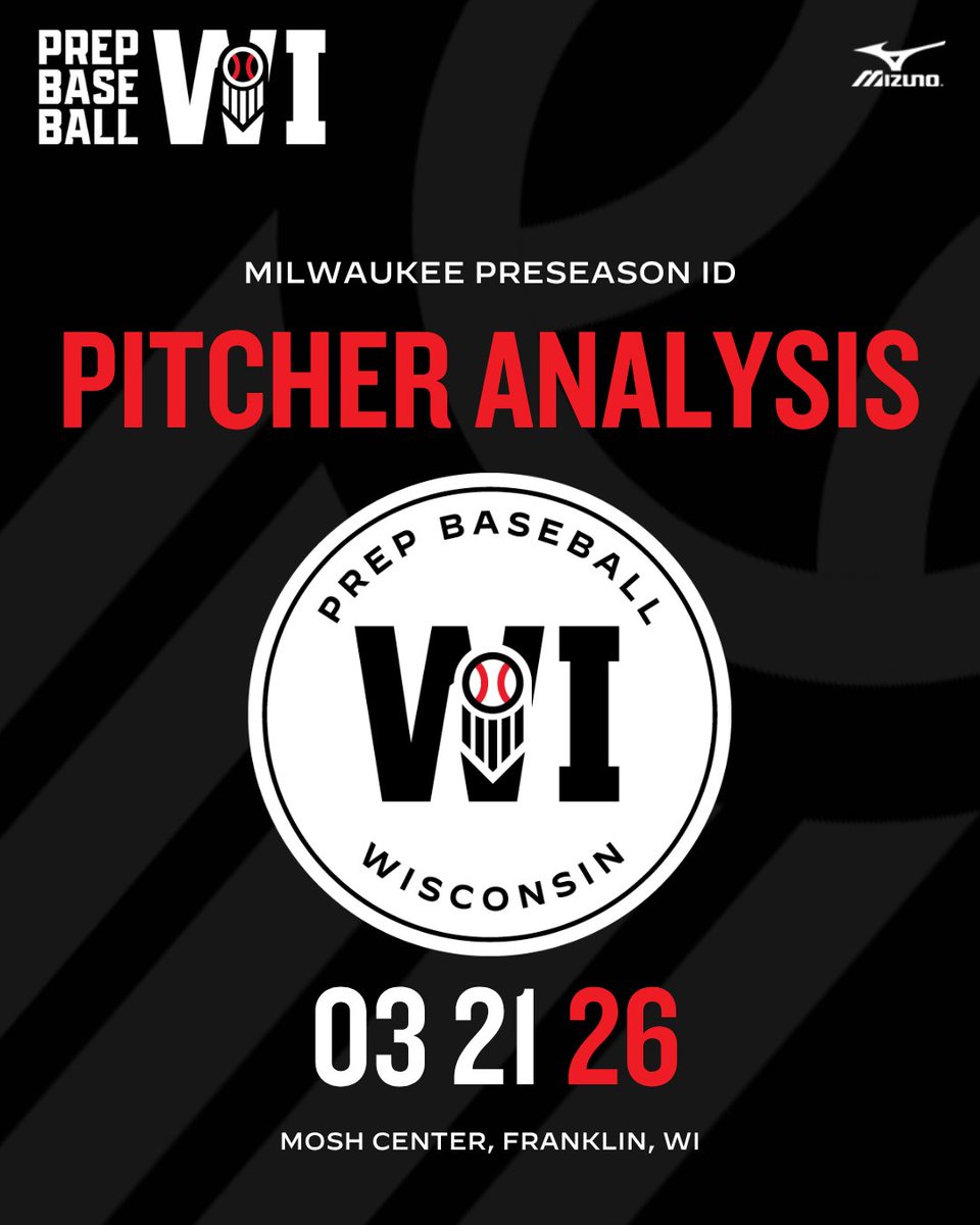 PrepBaseballWI's tweet photo. 𝑴𝒊𝒍𝒘𝒂𝒖𝒌𝒆𝒆 𝑷𝒓𝒆𝒔𝒆𝒂𝒔𝒐𝒏 𝑰𝑫: 𝑷𝒊𝒕𝒄𝒉𝒆𝒓 𝑨𝒏𝒂𝒍𝒚𝒔𝒊𝒔📝 

Scouting reports on every pitcher from this winter's Milwaukee Preseason ID. Find reports, and a Top-2️⃣0️⃣ ranking, below.👇

🔗: https://t.co/wRQsLjMkHt https://t.co/MVFOKNbYIF