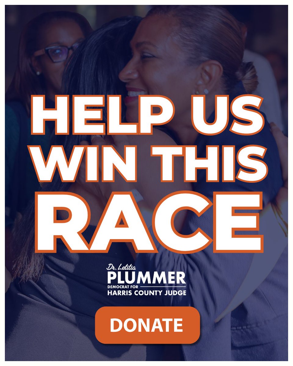 Letitia Plummer for Harris County Judge tweet media