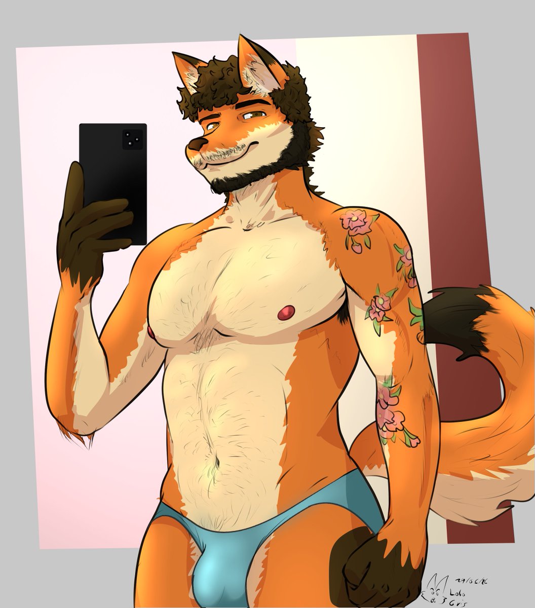 lobogriswrestle's tweet photo. I furrified a friend! @gr8vini 

Which is your favorite outfit!?

#FurryArt #GayFurry #FoxFurry https://t.co/aPEYAhp0sN