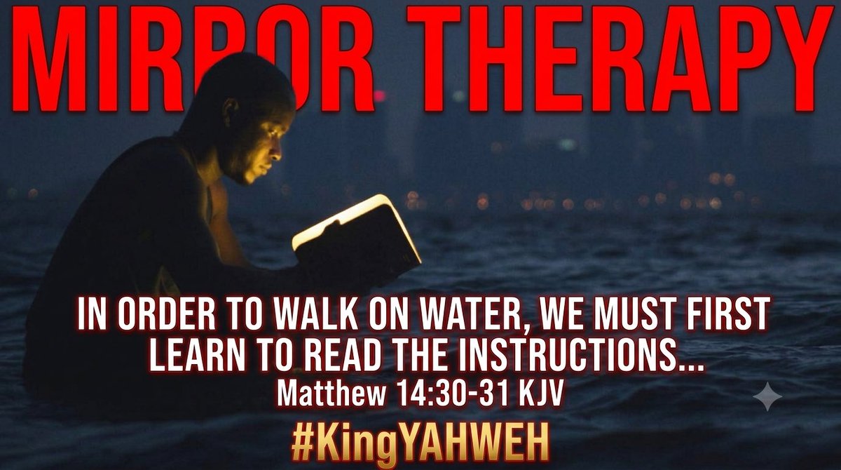 DeliberateLivng's tweet photo. #MirrorMe #KingYAHWEH #walkingonwater https://t.co/4ByhyFuVsc