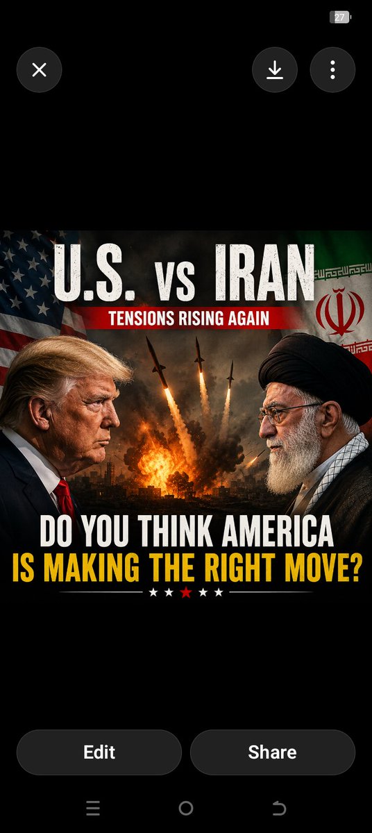 LBarre67229's tweet photo. BREAKING: Tensions between the U.S. and Iran are heating up again.

Some say America is protecting its interests. Others say this could lead to a wider conflict.

Do you think America is making the right move?

#Iran #USA #BreakingNews #Politics #WorldNews https://t.co/uEVGv2QBdW