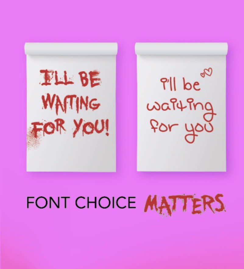 LeviDeri's tweet photo. Same Word 
Different Feeling
One feels like a threat 
And the other feels like a love letter 

Design psychology 📌 https://t.co/KdYmCf9Ote