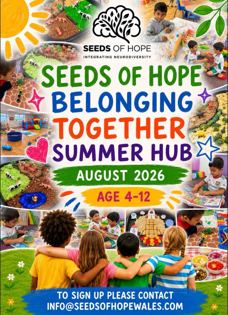 saeedpill's tweet photo. This means a lot. ☀️ 
Seeds of Hope has launched a 4-week Summer Holiday Hub in Pill @ Ysgol Gymraeg Nant Gwenlli for neurodivergent children and those with additional needs. Every child deserves a safe &amp; welcoming space. Thank you to Izzy and everyone who made this happen. https://t.co/WbGmvRZyxs