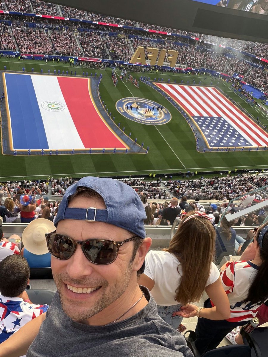 GreggHurwitz's tweet photo. After the World Cup opener in Doha four years ago, I was thrilled to be in Los Angeles for the first American kickoff. Our team was crisp and dominant. What a great game it was. https://t.co/zkX0jovW3h