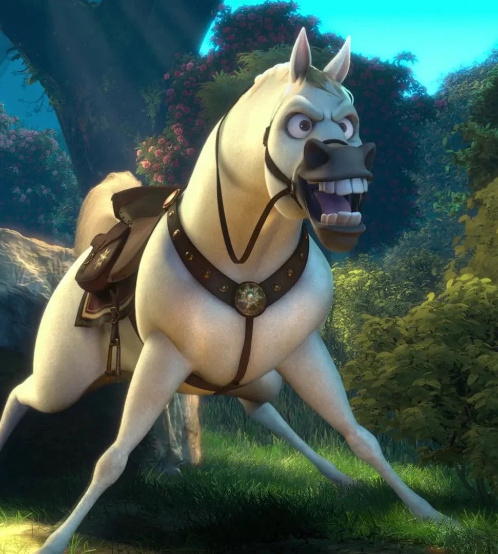TangledUpdates's tweet photo. 🚨🐴 | First look at Maximus the horse on the set of the live action ‘TANGLED'.

He will be a combination of a real horse, a puppet, and cgi.

What are your thoughts on his design? https://t.co/MI13o9fubm