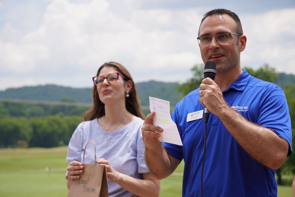 y12nsc's tweet photo. The inaugural Y-12 Charity Golf Tournament raised funds for @unitedwayknox and United Way of Anderson County. United Way representatives were on hand to thank the 46 participating teams for their community support and $8,880 raised for the organizations. #MyY12 https://t.co/ForksqBS3i