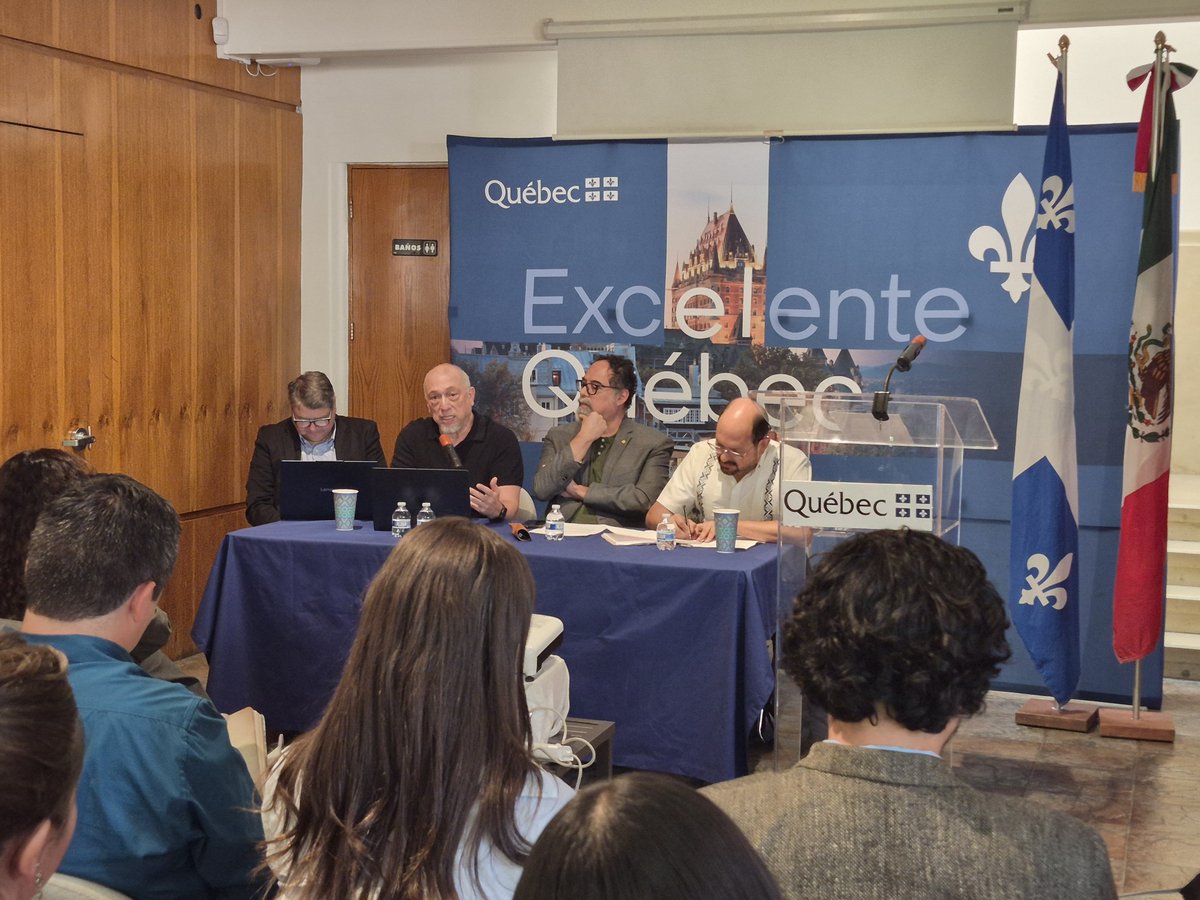 IISUNAM's tweet photo. ✨️La Delegación de Quebec en México abrió las puertas a la Escuela de verano: Ciudadanía, ciudades desiguales y democracia en América Latina✨️

Mesa redonda: Ciudades y urbanismo transnacional en las Américas https://t.co/HTlKdkQ3vG