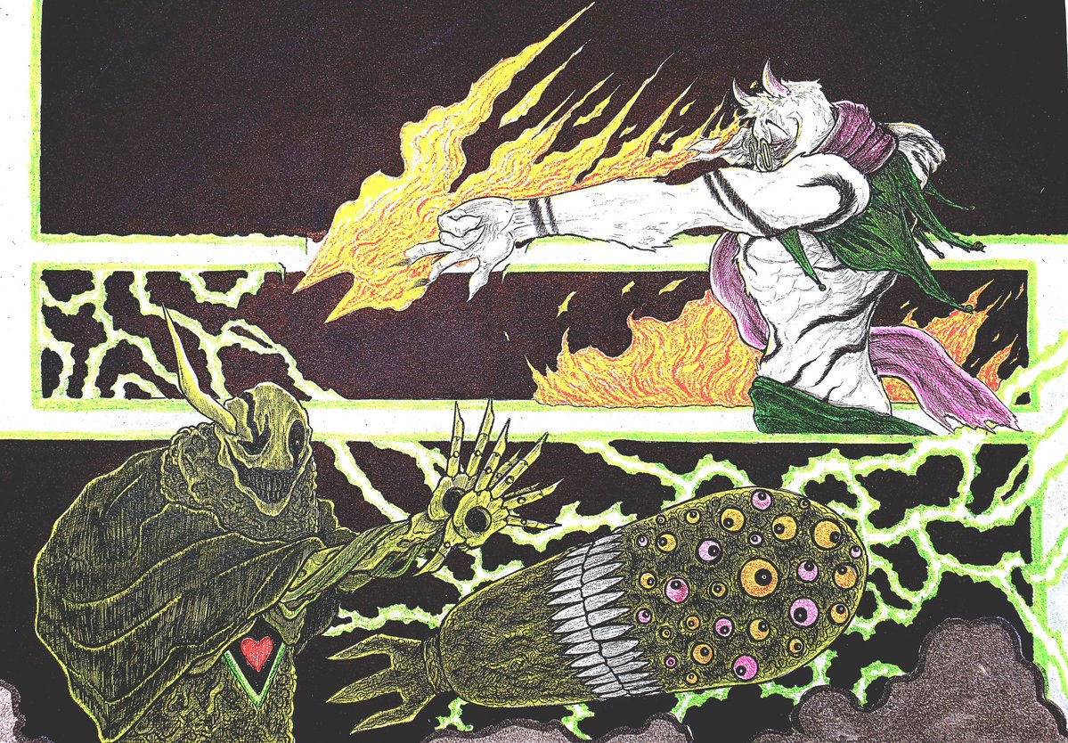 Crulloxon's tweet photo. THE STRONGEST GONER IN HISTORY VS THE STRONGEST FLUFFY BOY OF TODAY

#DELTARUNE #jjk #undertale

#JujutsuKaisen #SukunavsJogo #fanart

#GASTER #Ralsei #greengaster #ivymike https://t.co/mfKMmwZNEu