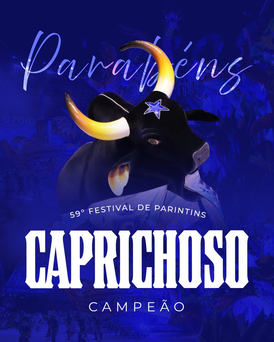 Arthurvneto's tweet photo. Antes de tudo, parabéns ao Boi Caprichoso pela grande conquista! 💙

O Festival de Parintins é grandioso porque é construído por dois gigantes. O brilho do Caprichoso nesta vitória não diminui a força, a tradição e a paixão do Boi Garantido, que há décadas escreve, lado a lado, essa história que emociona o Amazonas e encanta o Brasil.

Meus cumprimentos a todos os artistas, brincantes, torcedores e às duas nações que fazem do Festival de Parintins um dos maiores espetáculos culturais do mundo. Que essa rivalidade permaneça sempre marcada pelo respeito, pela cultura e pelo amor às nossas raízes. 

Parabéns ao Caprichoso pela conquista e ao Garantido por manter viva essa disputa que engrandece a nossa cultura! 💙❤️