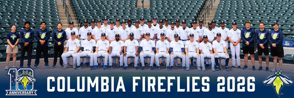 ColaFireflies's tweet photo. Your 2026 Columbia Fireflies! ⚾️ #LetsGlow https://t.co/URXEkJgrAh