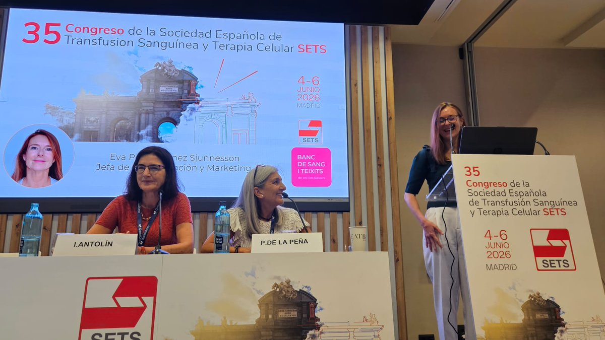 donasangbalears's tweet photo. El BSTIB ha compartit la seva experiència al 35è Congrés Nacional de la SETS, presentant #Rh3+, el primer robot d'Espanya per fomentar la donació, i tres comunicacions científiques. Innovació, recerca i compromís per continuar salvant vides.
#DonaSang #BSTIB #SETS2026 https://t.co/jPYj3pLa6S