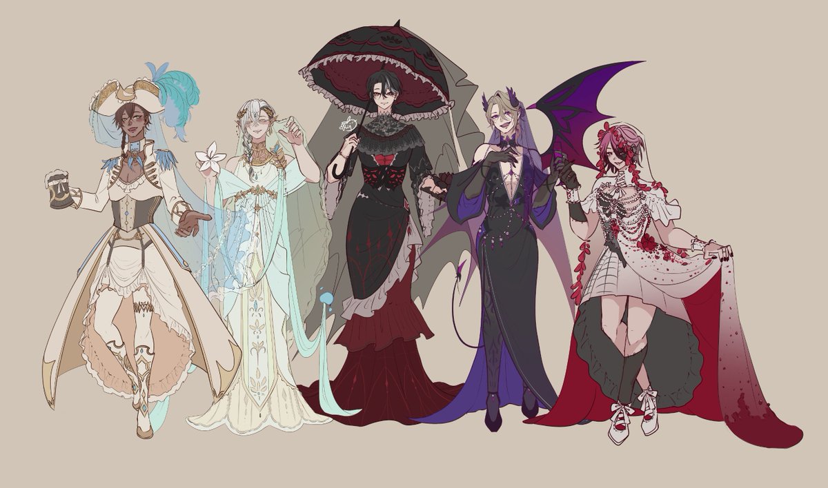 RRin__'s tweet photo. Avallum Brides are done!!!! 
gonna take a little break before i start colouring ravanis but they shall be done in a few hours probably :D https://t.co/pdab43EWBZ