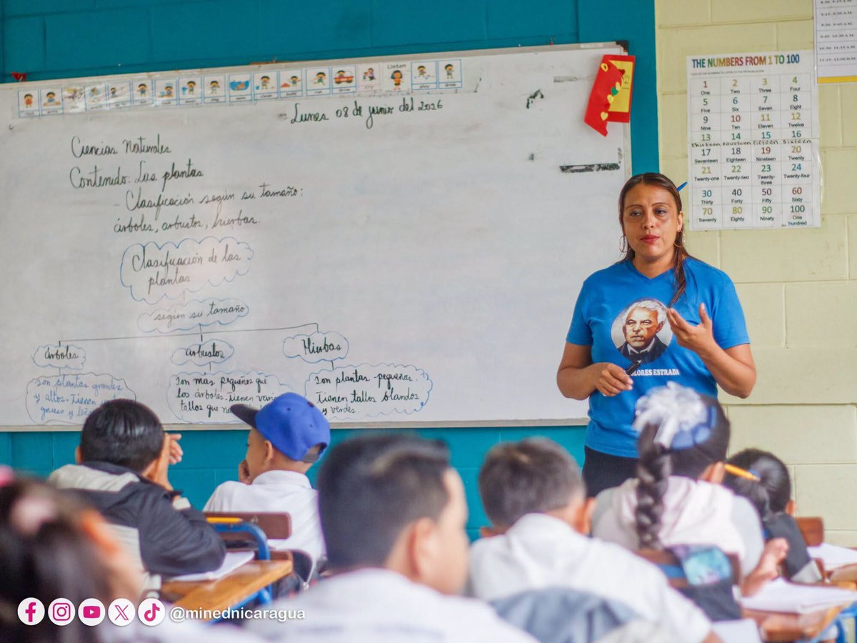 ADNNica's tweet photo. 🎓 Nicaragua graduará este año a 500 maestros especializados en Educación Primaria. Además, cerca de 70 mil docentes continúan en programas de formación para fortalecer la calidad educativa en el país. 📚🇳🇮 https://t.co/d89D72mMux