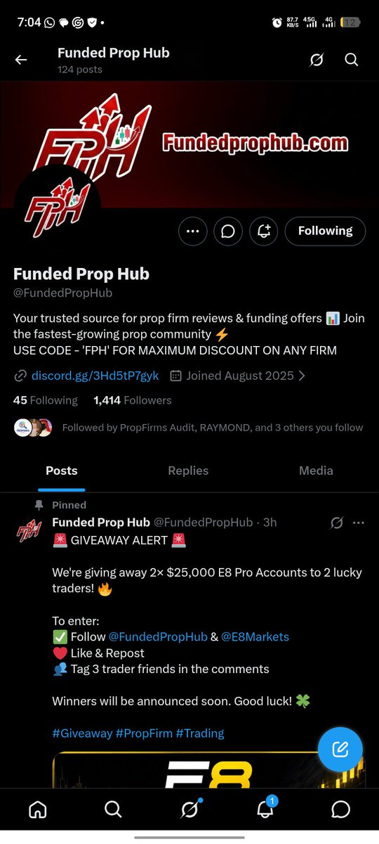 Daniel_Ebukka's tweet photo. @FundedPropHub @E8Markets @AnyaSobe
@chukwu_diebube 
@Forex__Unlocked 

Swifty Done My Boss 🙌🏽🙇🏽‍♂️ https://t.co/Iyb8AJ5VE4