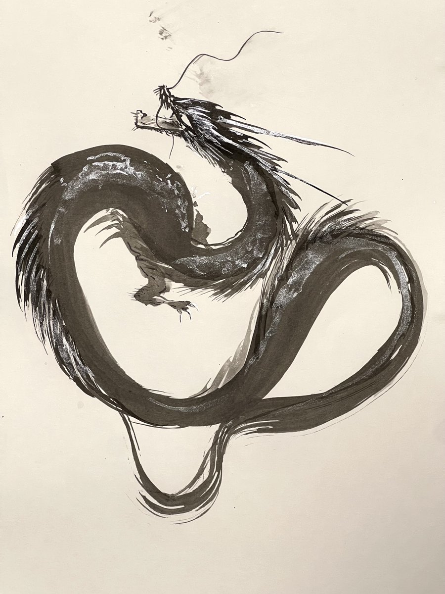 Riyu8888's tweet photo. 今日の黒龍様　今日も一日皆様に龍神様のご加護がありますように。🐉🌪️💧🙏 https://t.co/fmHMDQ7VyM