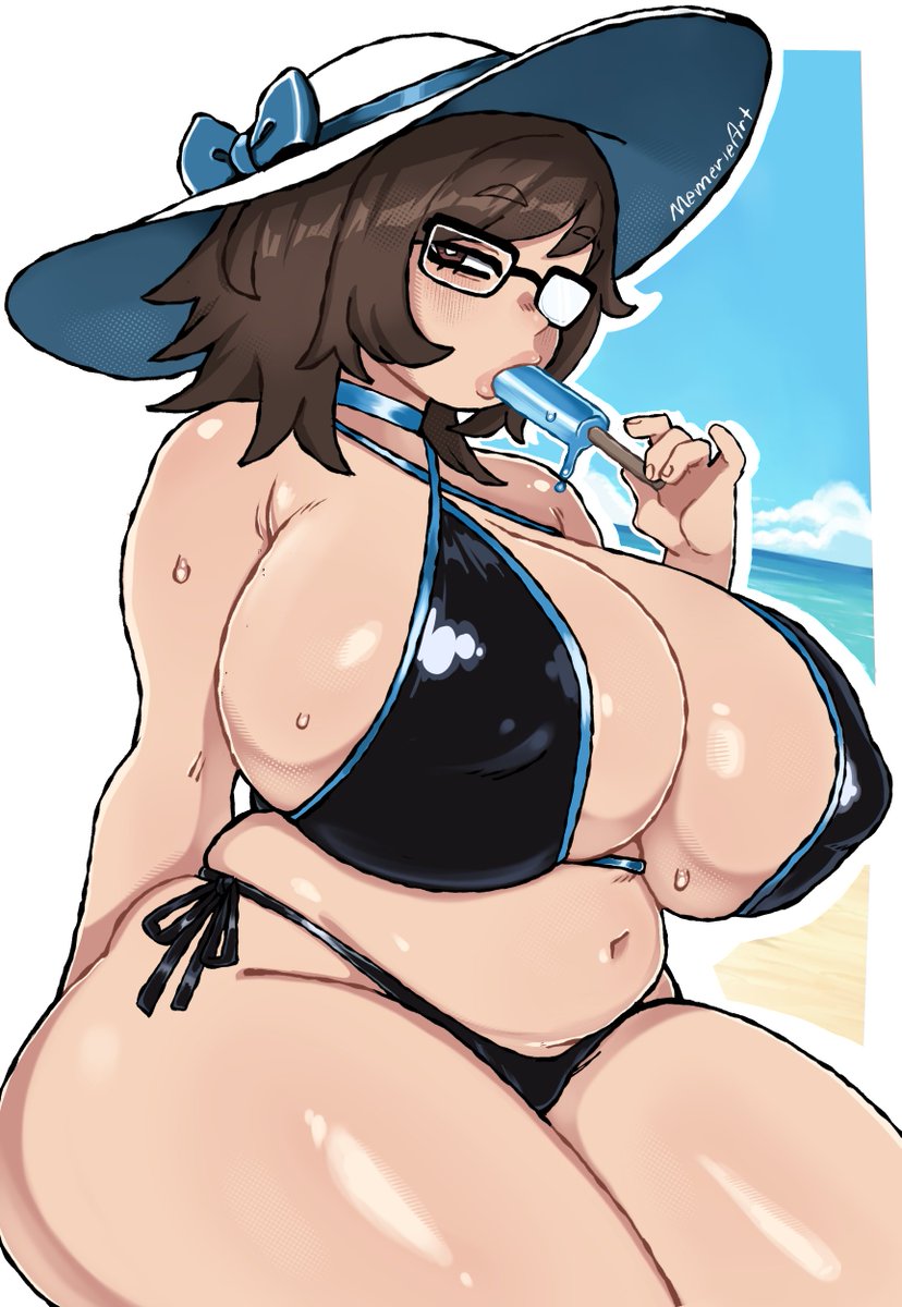 MemerieArt's tweet photo. Another Mei Overwatch Monday 
This heat is killing me https://t.co/YLMUpAtTvg