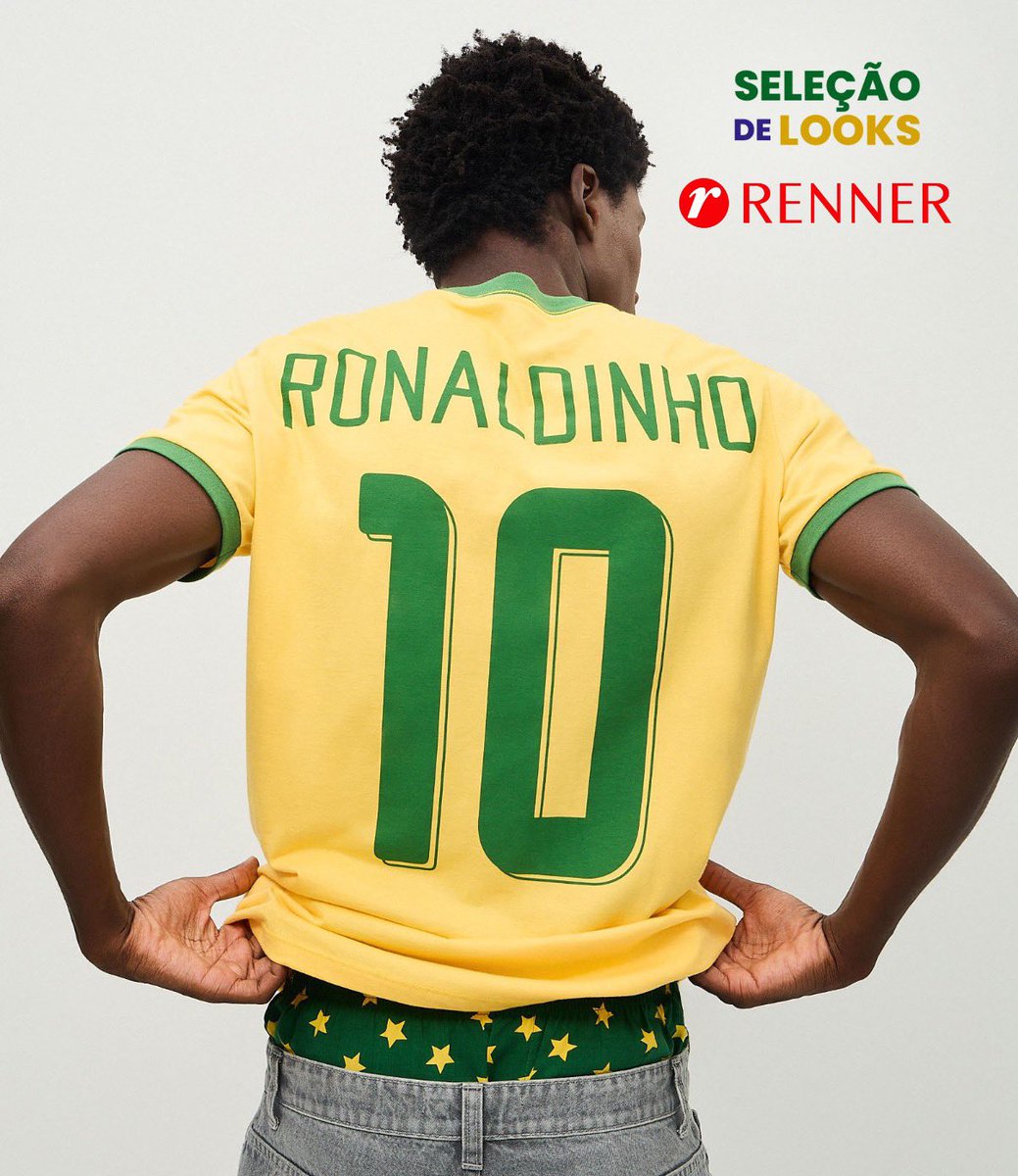 cupomdalaine's tweet photo. Queria o Ronaldinho Gaúcho em campo de novo! 😩⚽🥳

Blusa oficial na Renner tá sensacional!
🔗 https://t.co/CIiNIYdLoo

Cupom pra usar no site inteiro👇🏻
🔗 https://t.co/TsQx3TfdLe

Pra cima deles, Brasil! 🇧🇷🔥 #BRAXJAP https://t.co/JDUaDFpLn0