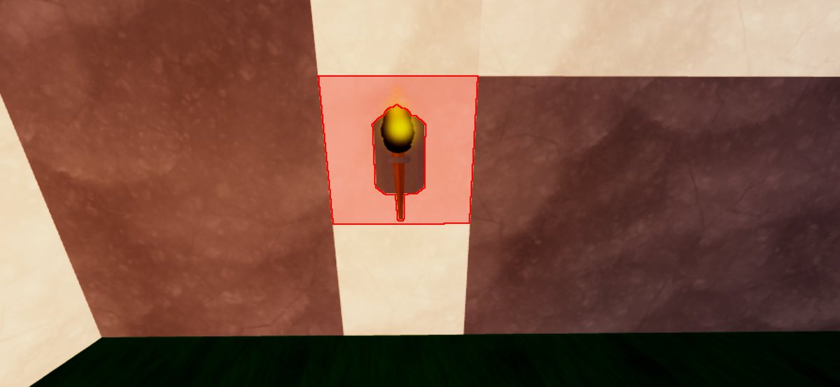 WorldRobloxian's tweet photo. @DaRealMiniToon There is a bug where I can’t delete the torch decorations for some reason https://t.co/t3VEfUYfyB