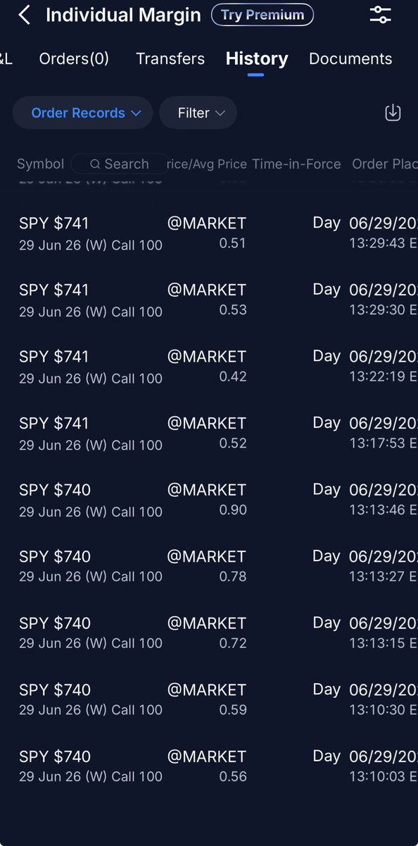 astrotraderr's tweet photo. Compounding your account at a 15-20% rate will unlock financial freedom you would never have imagined.

Don’t go in everyday looking to yield the same return. Look for the days or trend you optimize in.

Did not plan to place a trade at all today but saw $SPY was forming a bullish structure. 

My two trades were mainly focused on $740 $ $741 option calls.

$740 calls were instantly profitable after we broke ORB high of $739.25 and my plan was to let runners run while moving stops in profit up.

$741 calls trade idea was mainly focused on rolling over profits secured from the first trade for continuation. Same methodology was applied for moving stops into profits and moving it up after securing equity. 

My focus was trading a bit tighter today and letting my runners run after securing equity out of the position.

Trading doesn’t have to be difficult if you have a plan in place and follow that plan.