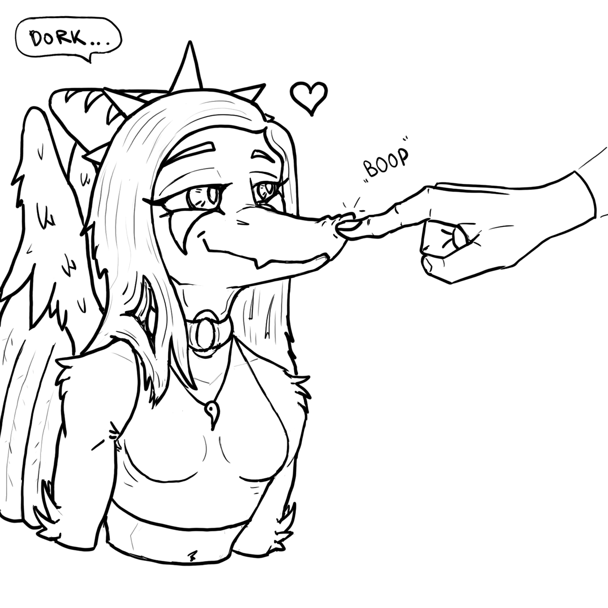 LRKN_Art's tweet photo. Boop.
Quick silly sketch because I'm not able to draw something serious
#Fang #Snootgame #Snootgameart #Snootgamefanart #Pterodactyl #Snoot #Anthroart #Digitalart https://t.co/j0mjLWnQJ3