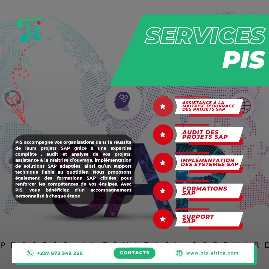 sap_pis's tweet photo. 💡 𝐒𝐄𝐑𝐕𝐈𝐂𝐄𝐒 𝐒𝐀𝐏...

Que vous soyez une petite ou une grande entreprise, #SAP vous aide à obtenir une meilleure visibilité de vos opérations et à prendre de bonnes décisions.

Chez 𝐏𝐈𝐒, nous répondons à tous vos besoins en :
👉 Implémentation des Systèmes SAP; https://t.co/qgAteJWdO5