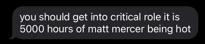 onewfan's tweet photo. happy birthday matthew mercer &amp; let it be known that this message was the inciting incident for getting me into critical role https://t.co/ZiF7E3PqVk