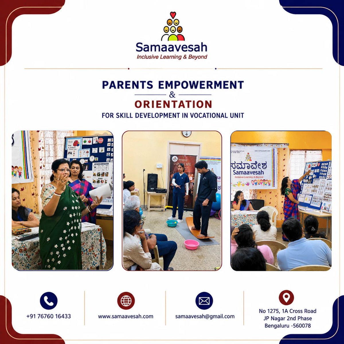 samaavesah's tweet photo. We successfully conducted the Parents' Orientation &amp; Empowerment Program for our Skill Development and Vocational Unit students.
Together, we continue to build a strong partnership in empowering every child and young adult to reach their fullest potential. 

 #EmpoweringAbilities https://t.co/DN7FrVQZOR