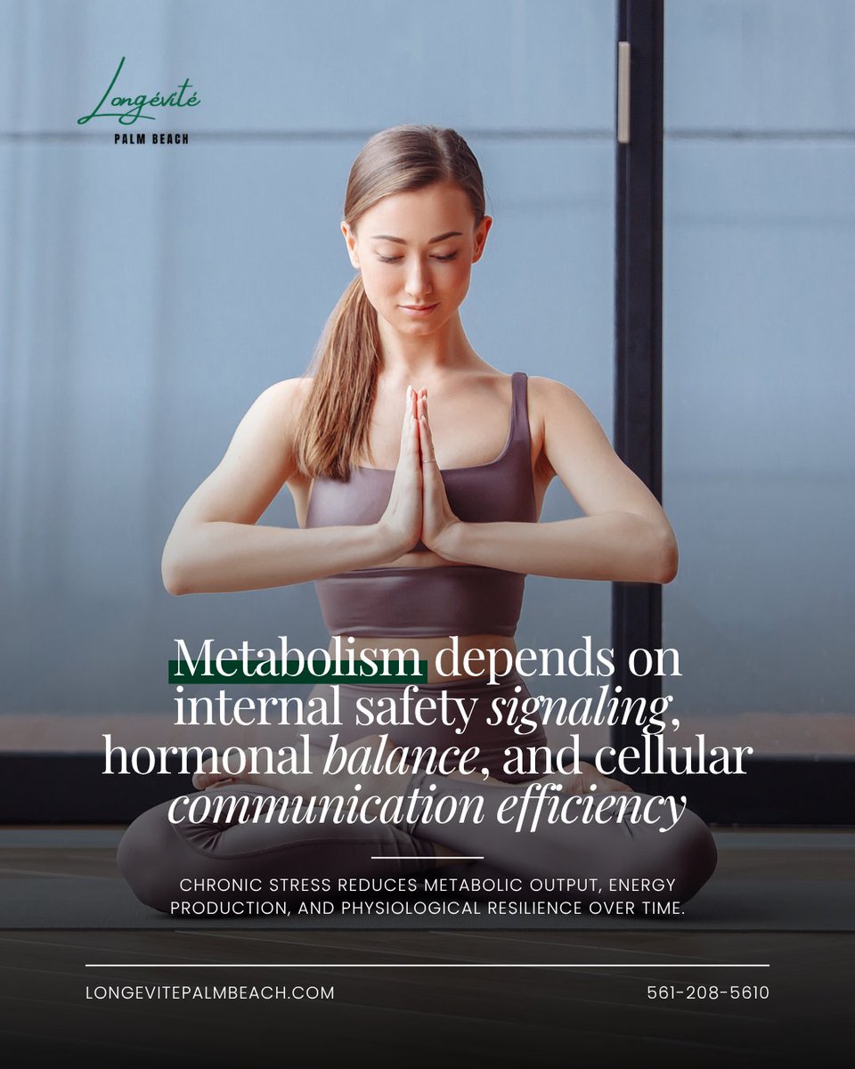 longevitepb's tweet photo. Metabolism depends on hormonal signaling, cellular communication, and stress physiology. Disruption reduces energy production over time. ⚖️✨ https://t.co/pPZl3wLdMC