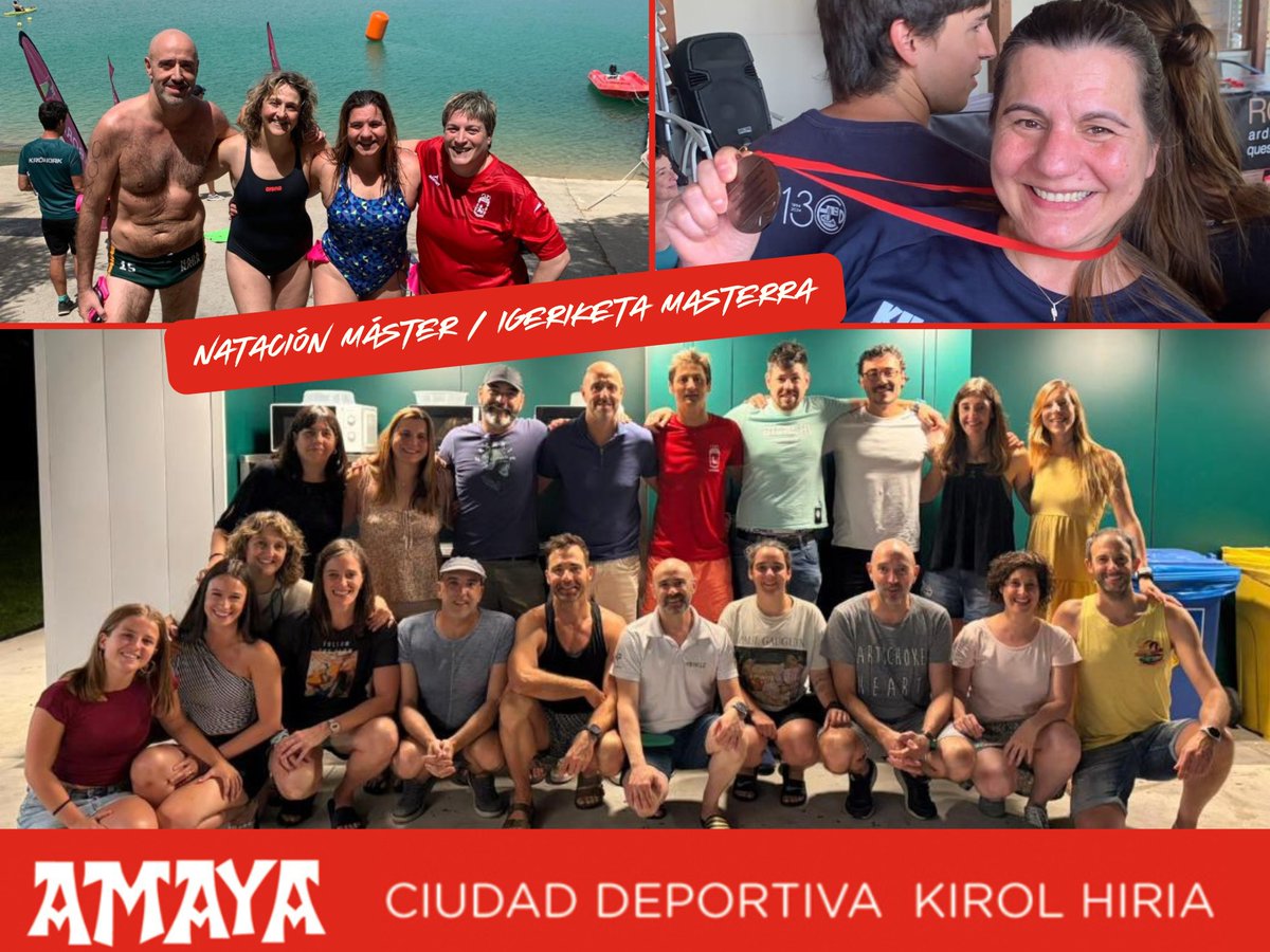 CDAmayaKH's tweet photo. 🏊‍♂️✨ FIN DE TEMPORADA 

El equipo Máster de Natación de @cdamayakh celebró su cena de fin de temporada, disfrutando de un gran ambiente fuera del agua.

Amayako Igeriketa Master taldeak denboraldiko afaria ospatu zuen giro ederrean, uretatik kanpo.

➕https://t.co/8UtKPFrNyx https://t.co/4OGBFVPYIr