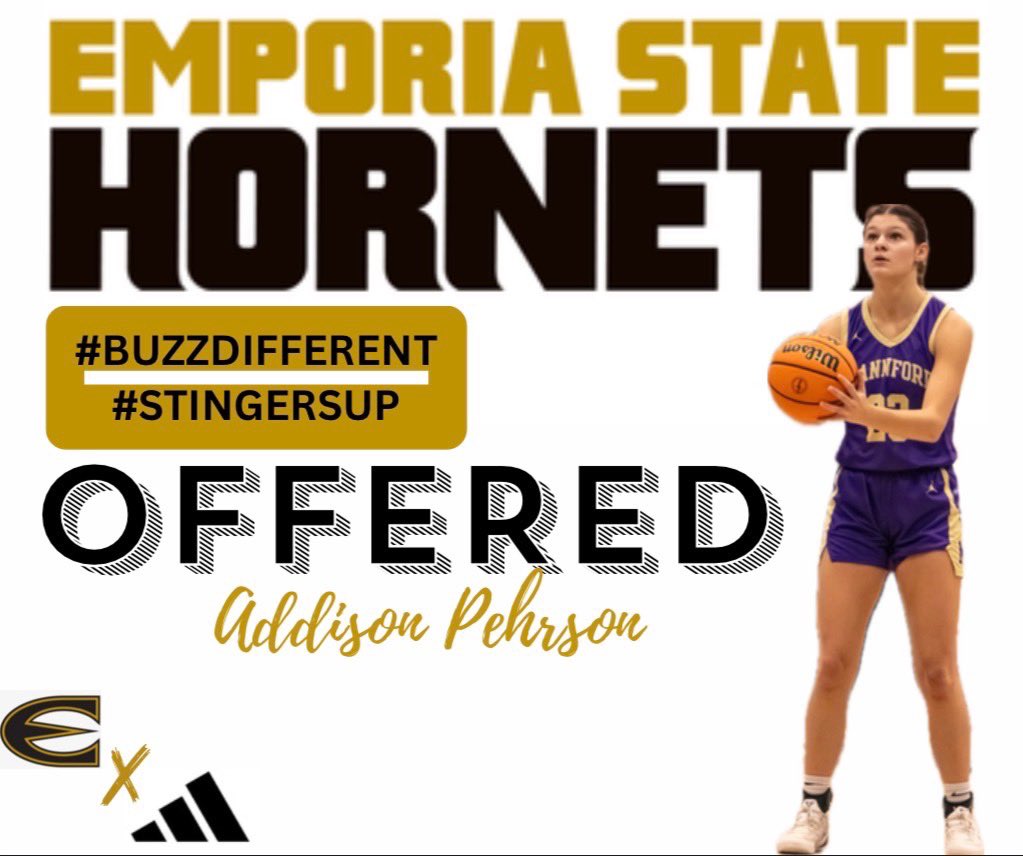 AddisonPehrson's tweet photo. After a great conversation with @MJTripleThreat, I am blessed to receive an offer to continue my academic and basketball career at Emporia State University. Thank you so much Coach MJ for believing in me!! @NReed121 @OklahomaSwarm1 @okmagiccoach https://t.co/9K6xEGiKfH