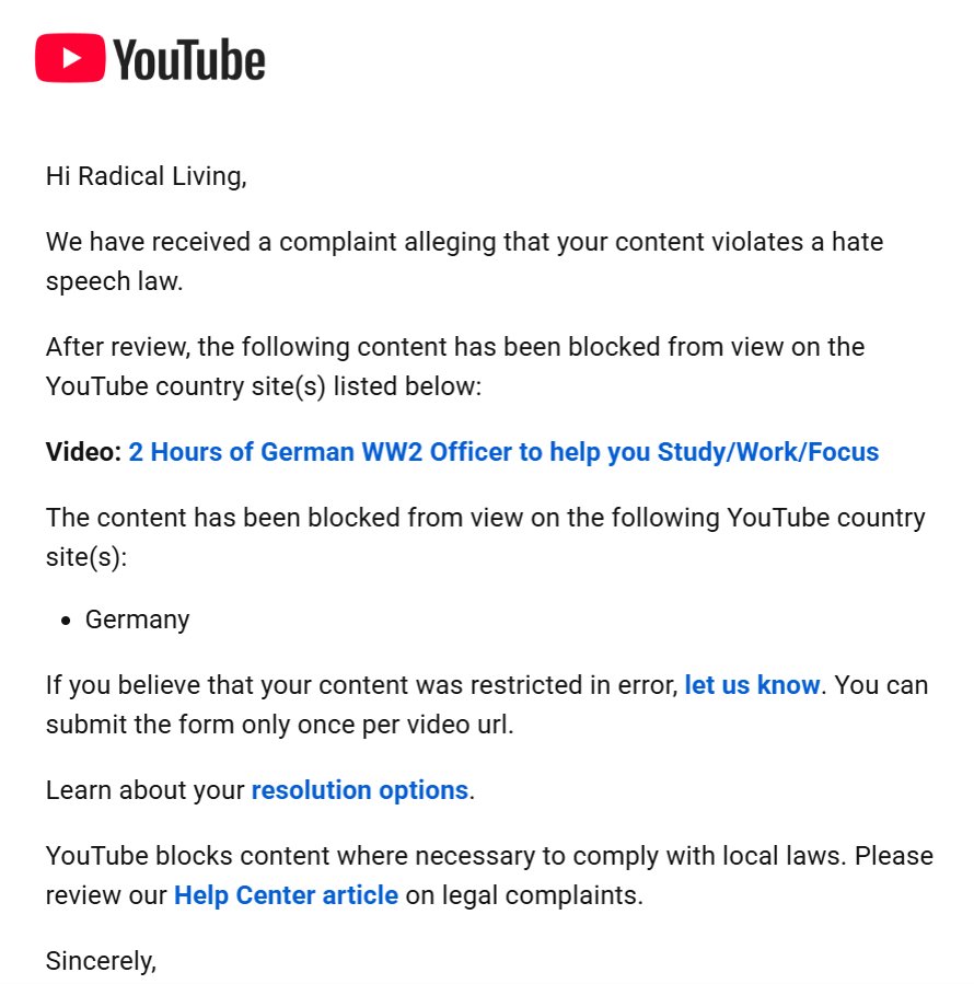 RadicalFalk's tweet photo. Germany is starting to ban my videos in Germany. I told you comedy is over in Germany. https://t.co/CKkUwqvoo4