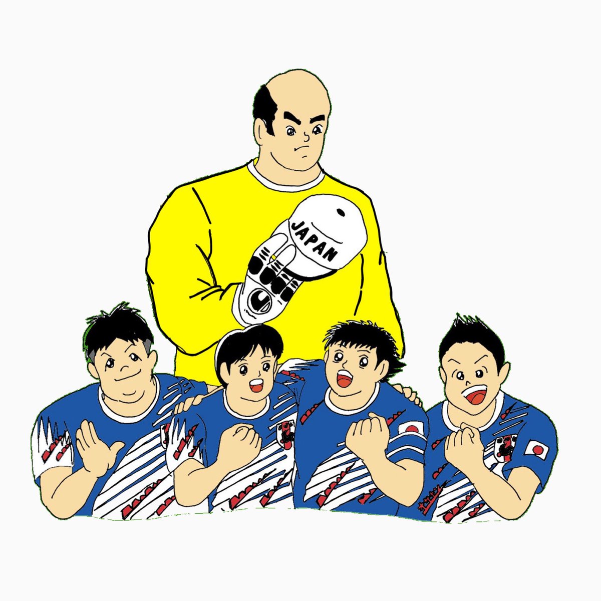 _tereyasan's tweet photo. #SAMURAIBLUE 
#SAMURAIYELLOW
 #ダイアン
#林健 https://t.co/U8XvhAim3u