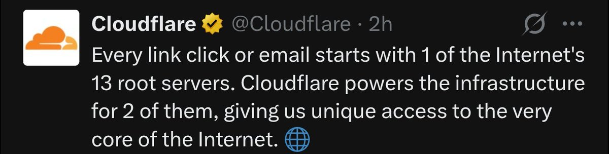 s1gmoid's tweet photo. The very base layer of the internet is controlled by 12 companies, and 9 of them are under US law.

The internet was designed to withstand a nuclear attack, but it wasn't designed to withstand a political one. 

The internet is not a long-term sustainable *global* network. https://t.co/BBUqZikxBQ