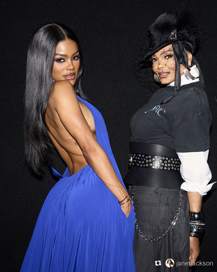 bmi's tweet photo. One Photo ✨ 2️⃣ ICONS ✨ Our #BMIFamily

Last night, our #BMIIcon @JanetJackson presented @TEYANATAYLOR with the Icon of the Year award the 2026 @BETAwards. Congratulations Teyana! 🎶💙 https://t.co/R8L0G5D8xx