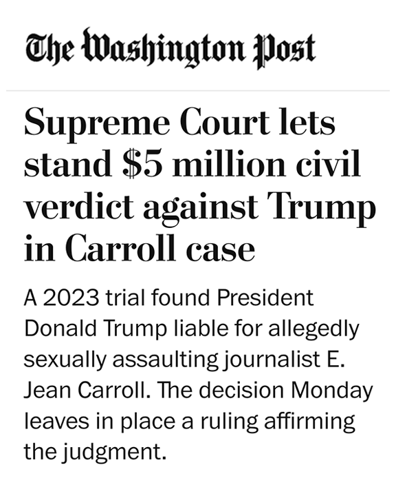 SenWhitehouse's tweet photo. He wasn’t found liable for allegedly assaulting her, he was found liable for actually assaulting her. https://t.co/iAs5BKAqzO