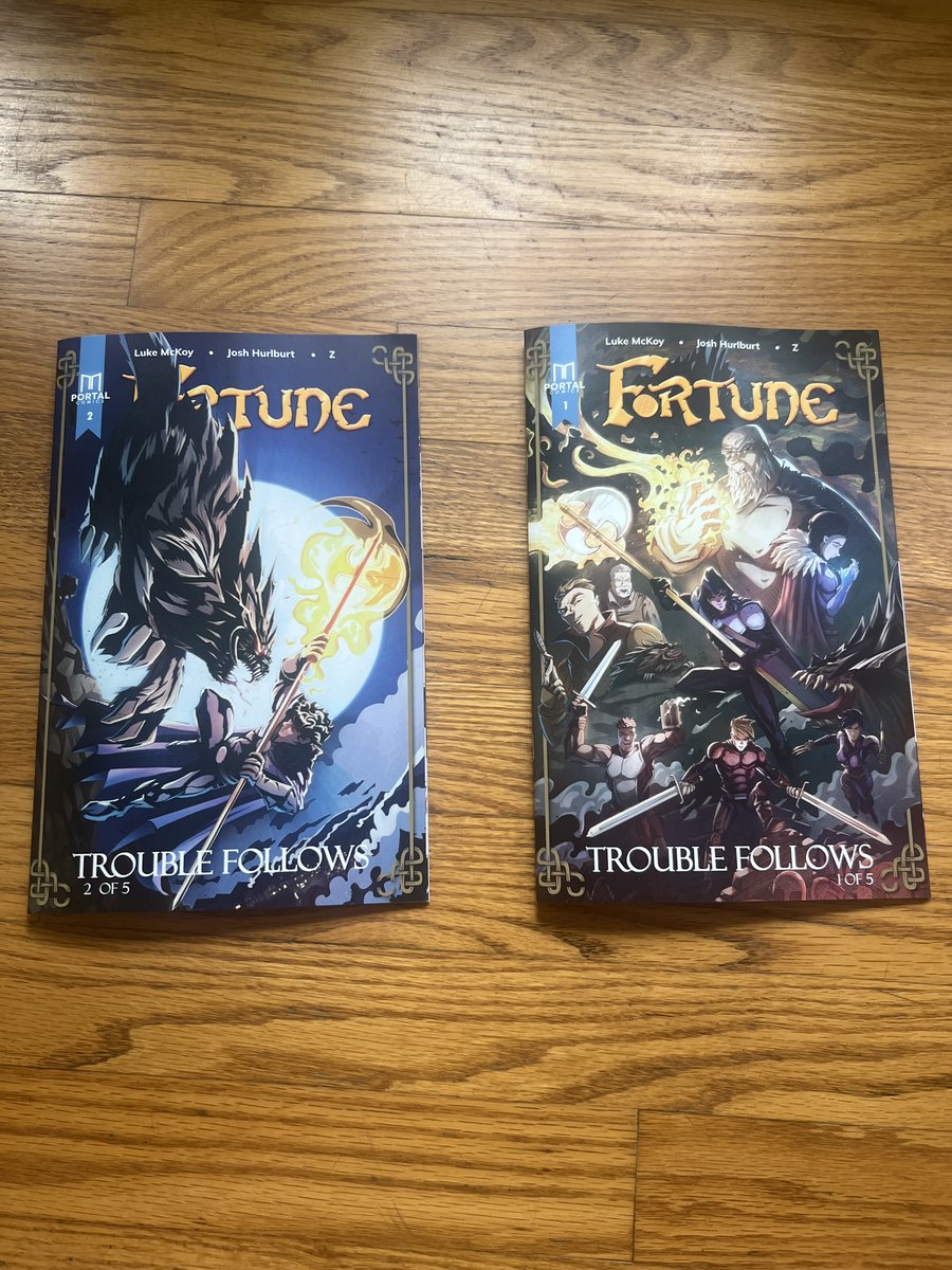 LukeMckoy's tweet photo. Just got our first two issues printed by @ComixWellSpring, so awesome to actually hold these in our hands.
#fortune #indiecomics #makingcomics https://t.co/XYZilBT46o