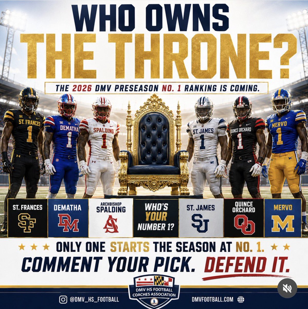 DMV High School Football Coaches Association tweet media