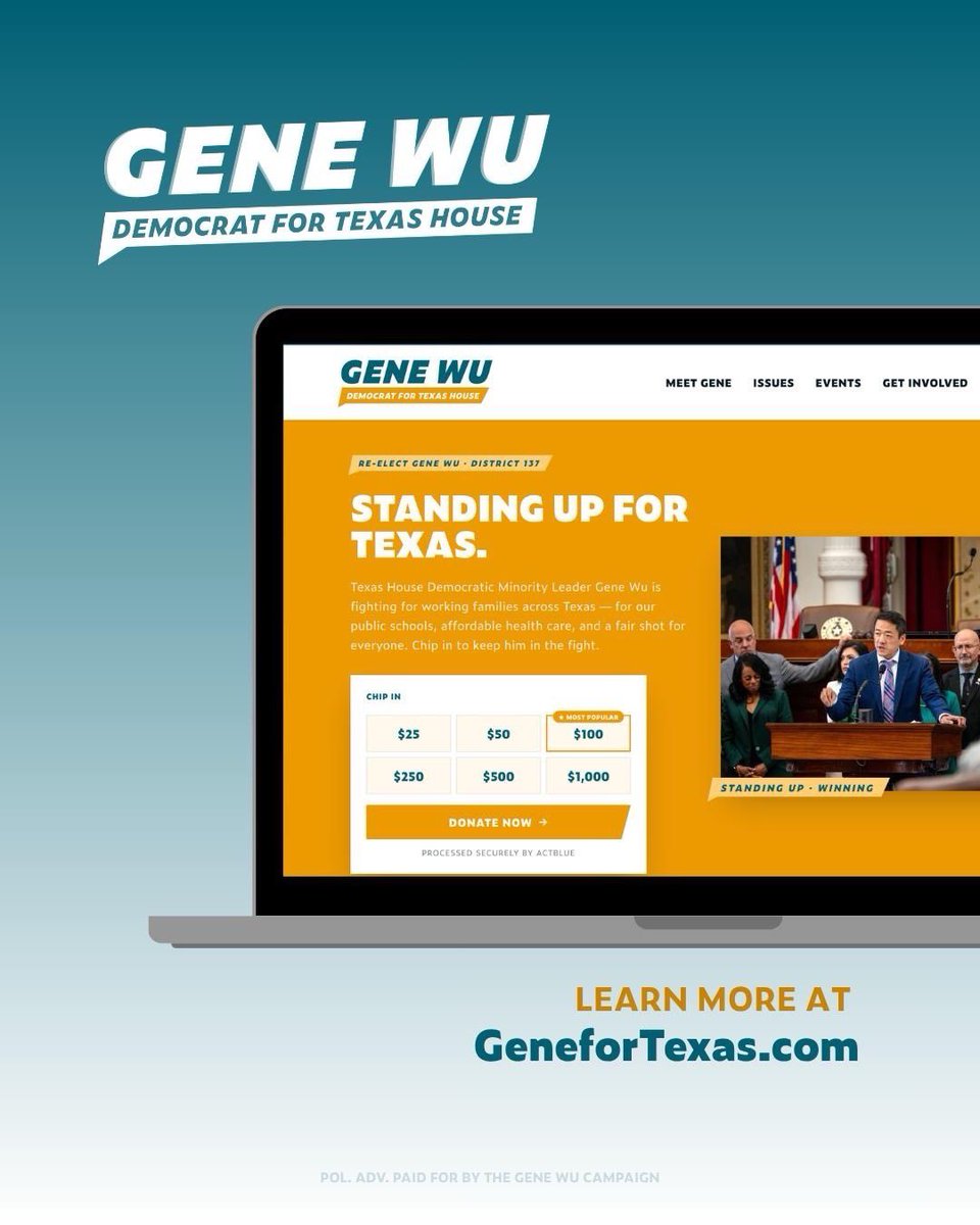 GeneforTexas's tweet photo. Our rent keeps going up. Our wages don't. Our healthcare costs more every year. Our schools are losing ground. Our kids are being priced out of the neighborhood their families built.

I've spent 14 years fighting that. For renters who deserve real protections. For families who shouldn't have to choose between rent and healthcare. For neighborhood schools that aren't being drained to fund private vouchers. For a democracy where voters choose their leaders — not the other way around.

The campaign is live. https://t.co/XFTkbCG4QL is where you'll find who I am, what I'm fighting for, and how to get involved.

Link in bio → https://t.co/XFTkbCG4QL