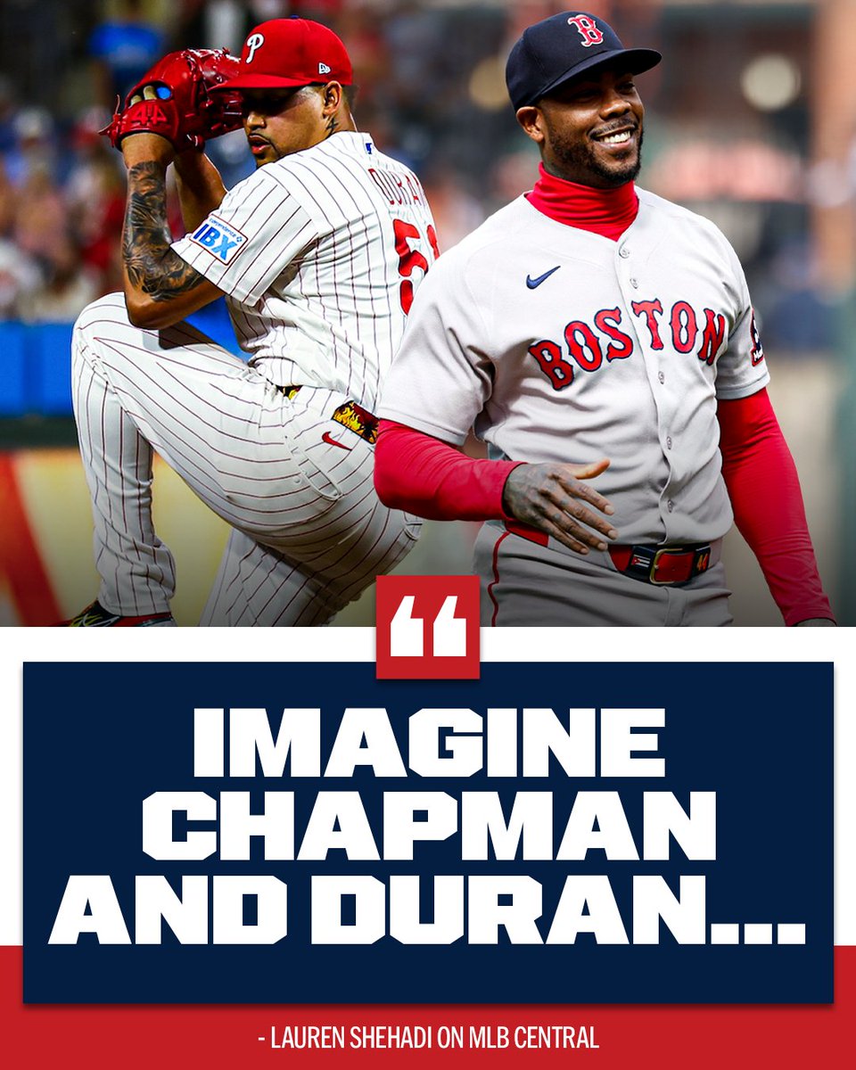 MLBNetwork's tweet photo. Would this be the best late-inning combination in baseball? 👀🔔 https://t.co/Yjc2v3sGei