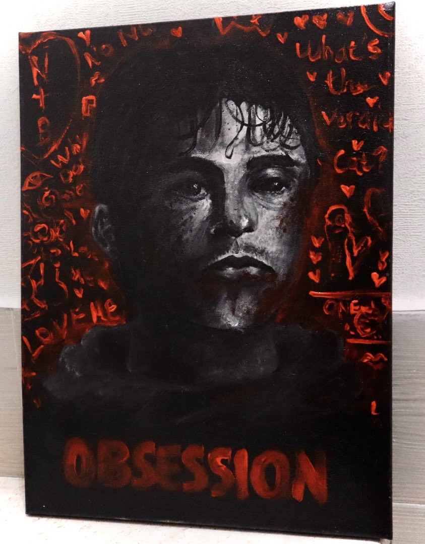 _Wingso_'s tweet photo. Whats the verdict: cat? 🐱 , i attempted fan art for the first time 😛 and uhhhhh yea idk how to feel abt it 🥴

#art #fanart #obsession #horror https://t.co/Cr0Hw0C1uY