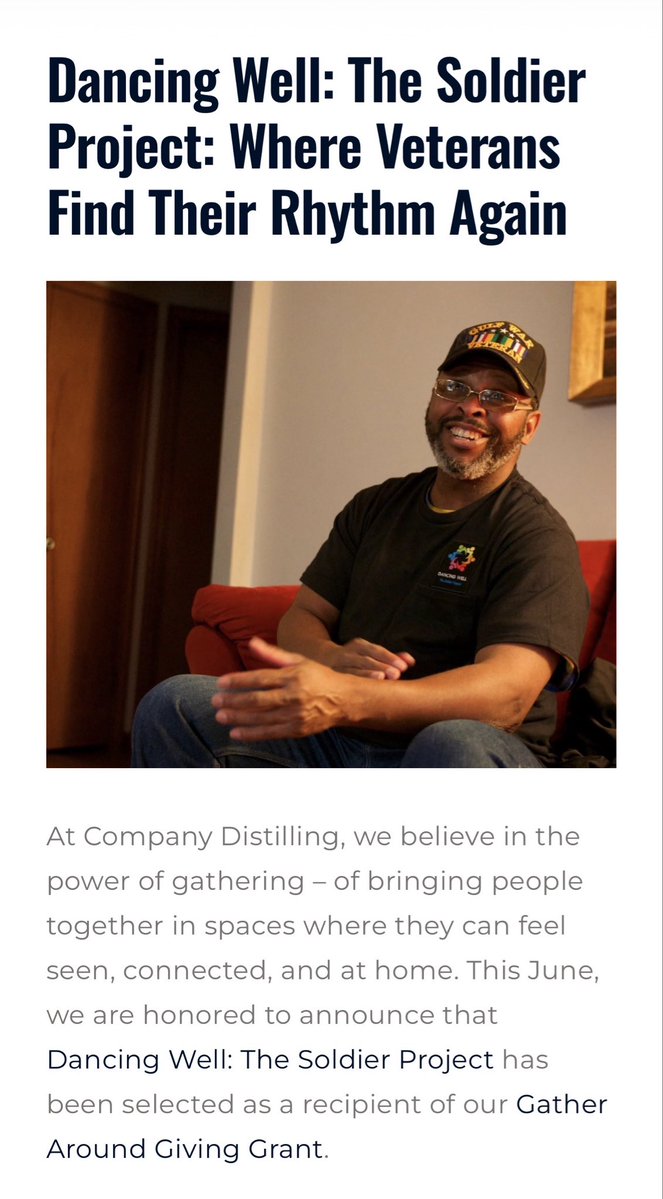 DancingWell's tweet photo. We are thrilled to announce that Dancing Well has been selected this June as a recipient of the
Gather Around Giving Grant Program by Company Distilling! 
We appreciate all our supporters, friends, and followers for your votes that helped us win.
https://t.co/v84lZeXOnB https://t.co/DZws007Ywy