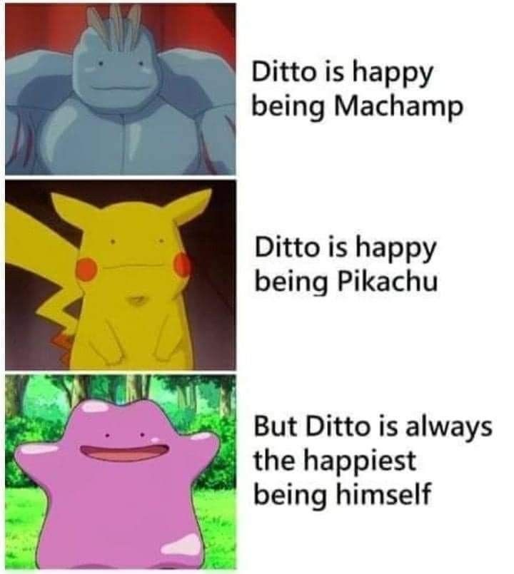 Pokemonpshot's tweet photo. I want to be just like Ditto https://t.co/qCcsNnhnpa