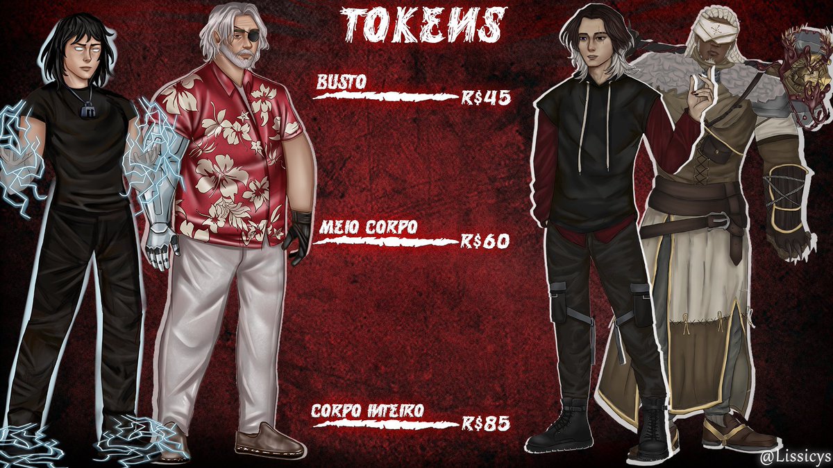 Lissicys's tweet photo. 🌟PROMOÇÃO TOKEN/FULLBODY🌟
O token apartir de 85 reais vai ficar por apenas 70 reais para quem pedir mais de 4!
Chama na dm!
(Inicio das artes na segunda semana de julho, pagamento 50/50) #OrdemParanormal #fanart #ilustração #comission #rpgdacomunidade #rpg https://t.co/zEdZfbBpP4