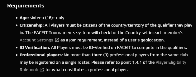 MnmzzzCS's tweet photo. PSA:

The Open Qualifiers for @ENC_EN are coming up on July 14th and I've seen many teams sign up without checking the requirements. 

Please familiarize yourself with the rules, especially the 3 players per team rule. The US currently has no relevant squads signed up https://t.co/64GHL3DkFs