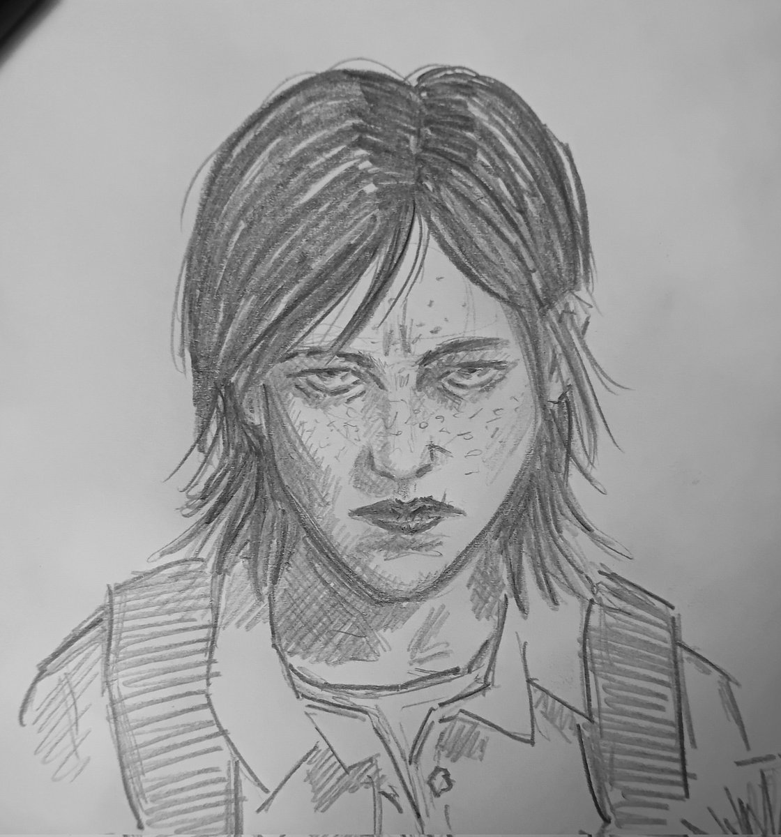 Kaloppin's tweet photo. Ellie 
#drawing #sketch #illustration #videogame #game #thelastofus #thelastosuspartII https://t.co/ovV1ORNuBW